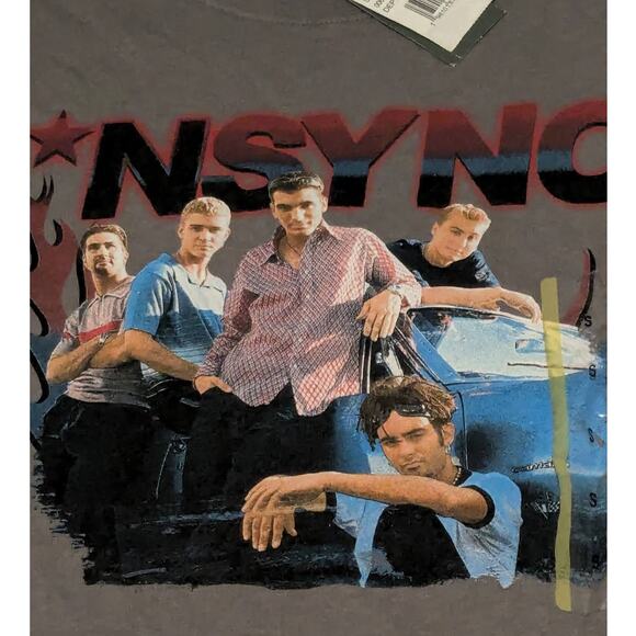 Grey NYSNC Unisex Adult Shirt Size S - Picture 3 of 5